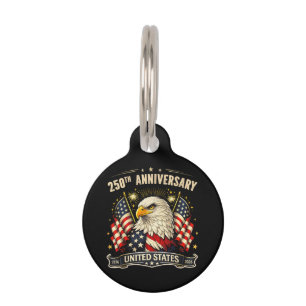 Médaillon Pour Animaux Anniversaire 250 ans de l'indépendance des États-U