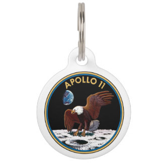 Médaillon Pour Animaux Apollo 11