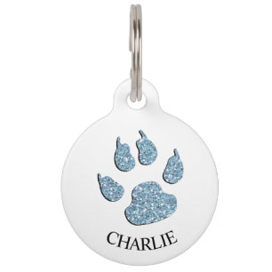 Médaillon Pour Animaux Appelle ma Mère - Message de l'étiquette d'alerte 