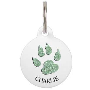 Médaillon Pour Animaux Appelle ma Mère - Message de l'étiquette de chien
