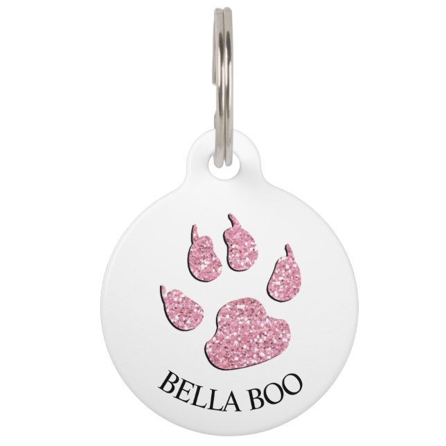 Médaillon Pour Animaux Appelle ma Mère - Message de l'étiquette de chien  (Devant)