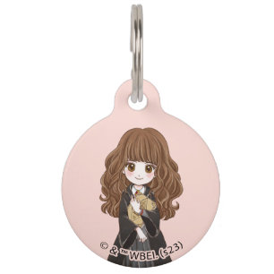 Médaillon Pour Animaux Aquarelle magique Hermione Granger