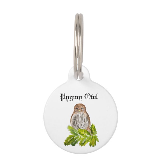 Médaillon Pour Animaux Aquarelle Vache blanc mignonne Petit (Devant)