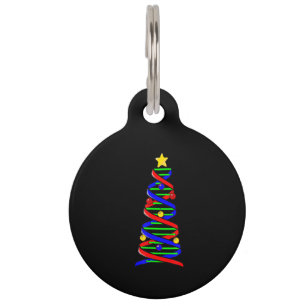 Médaillon Pour Animaux Arbre de Noël Hélice ADN Sciences de la Vie Biolog