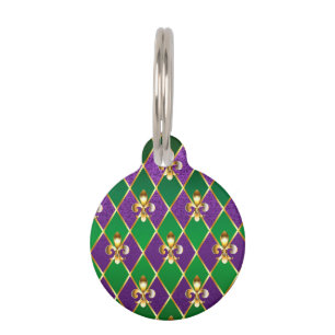 Médaillon Pour Animaux Arrière - plan de bijoux Mardi Gras