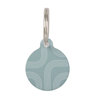 Médaillon Pour Animaux Art en ligne de style moyen siècle Abstrait