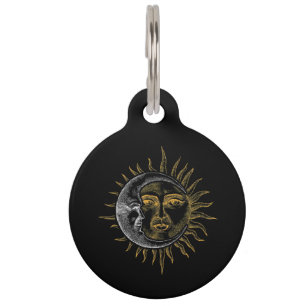 Médaillon Pour Animaux Astronomie Stars Astronaute des planètes Sun Moon
