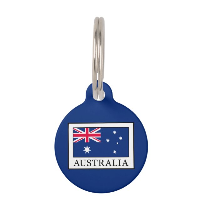 Médaillon Pour Animaux Australie (Devant)