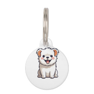 Médaillon Pour Animaux Autocollant en vinyle de chiot Kawaii mignon - Des