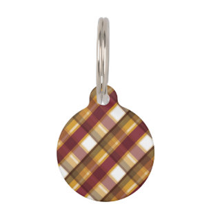 Médaillon Pour Animaux Automne Couleur Plaid Motif & Infos pour animaux