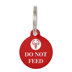 Médaillon Pour Animaux Avertissement de santé des animaux de compagnie -