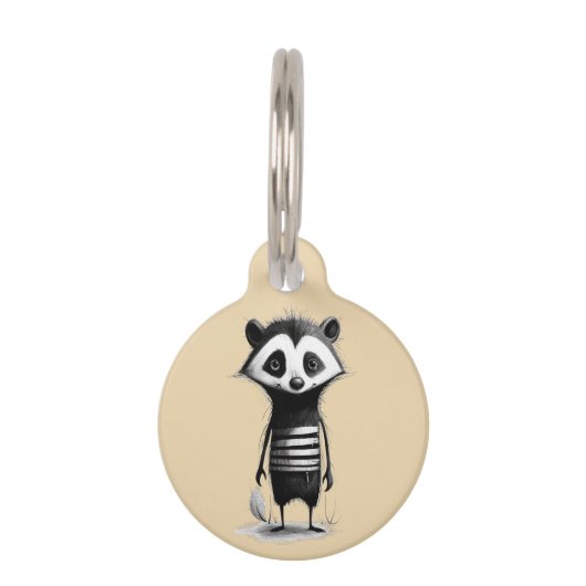 Médaillon Pour Animaux Badger de blaireau (Devant)