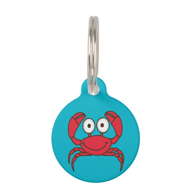 Médaillon Pour Animaux Balise Amour Crab (Devant)