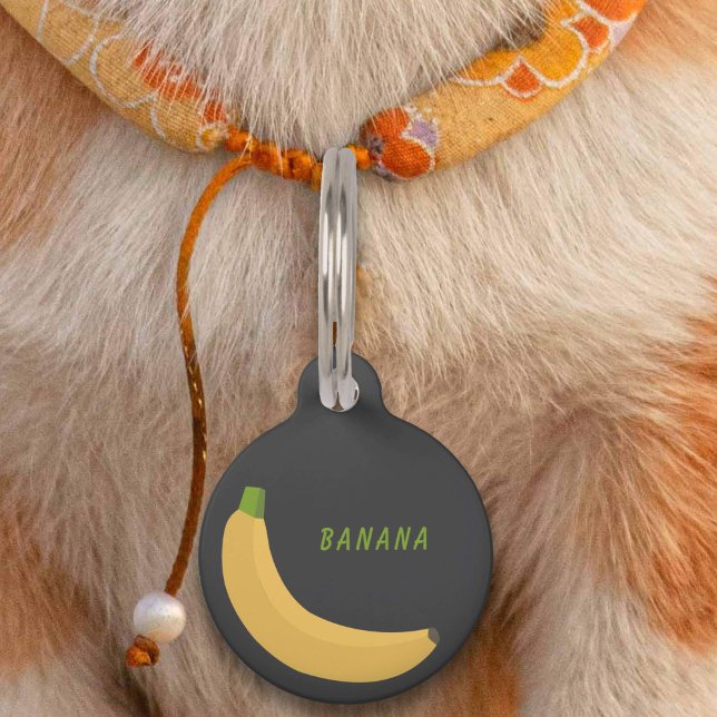 Médaillon Pour Animaux Balise Banana Pet (Banana Pet Tag)