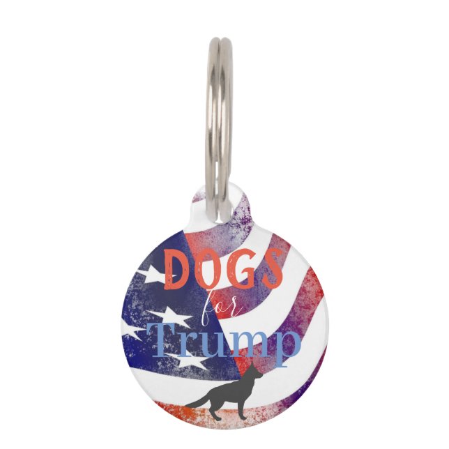 Médaillon Pour Animaux Balise Chiens Pour Animal De Compagnie Trump (Devant)