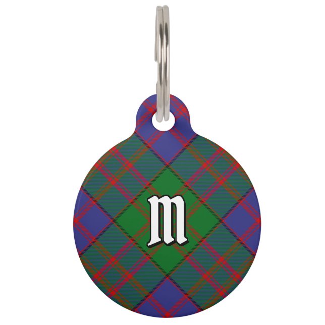 Médaillon Pour Animaux Balise Clan MacDonald Tartan Pet ID (Devant)