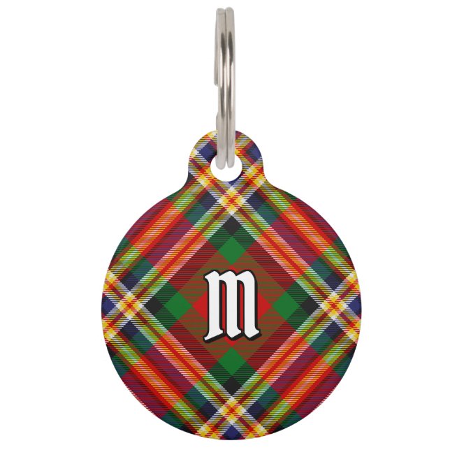 Médaillon Pour Animaux Balise Clan MacGill Tartan Pet ID (Devant)