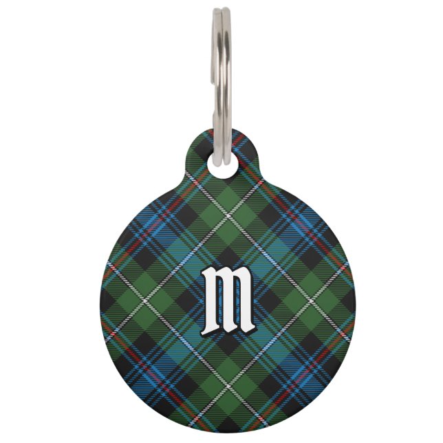 Médaillon Pour Animaux Balise Clan MacKenzie Tartan Pet ID (Devant)