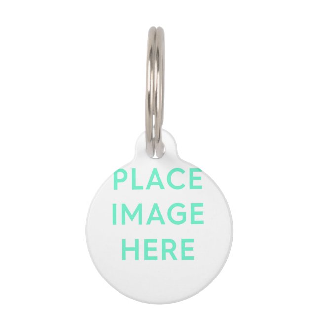 Médaillon Pour Animaux Balise de petit animal de compagnie ronde (Devant)