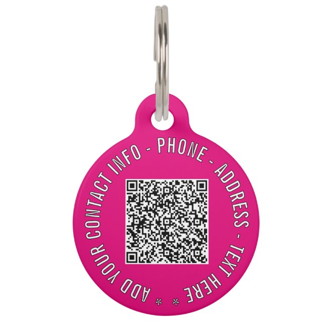 Médaillon Pour Animaux Balise d'identification de l'animal de compagnie d (Devant)