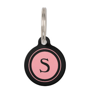 Médaillon Pour Animaux Balise d'identification de l'animal - Monogramme r