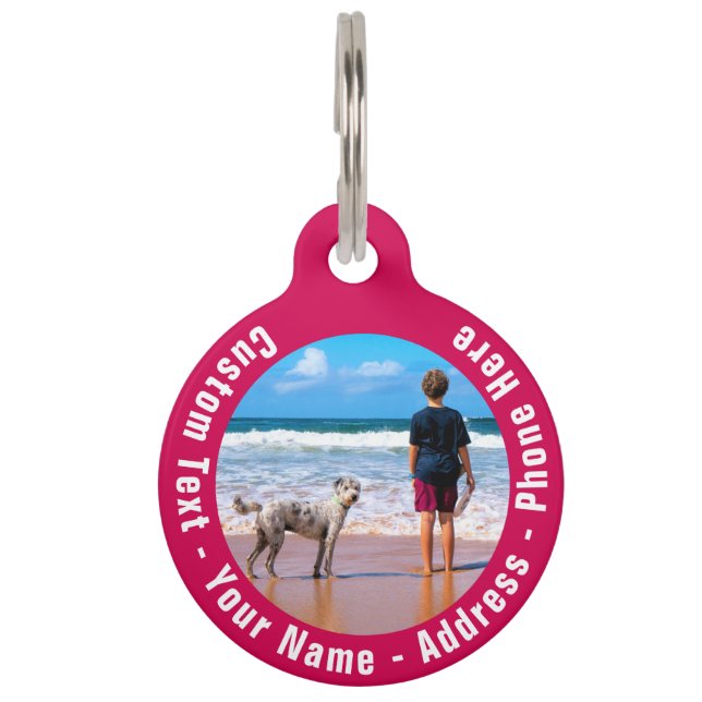 Médaillon Pour Animaux Balise d'identification personnalisée de votre ani (Devant)