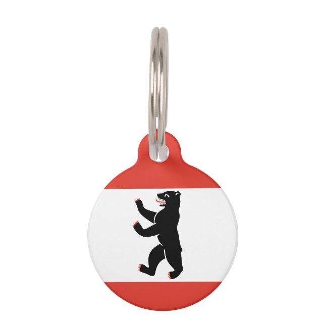 Médaillon Pour Animaux Balise Drapeau de Berlin Pet (Devant)
