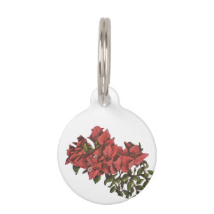 Médaillon Pour Animaux Balise ID animal de compagnie Bougainvillea