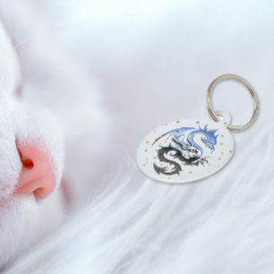 Médaillon Pour Animaux Balise King Dragon Blue 2 Pet ID