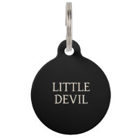 Balise Little Devil Modern Dog ID Round Pet