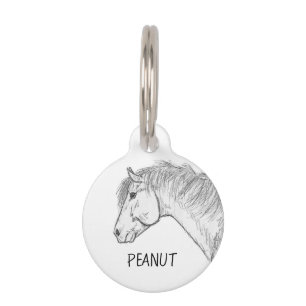 Médaillon Pour Animaux Balise Nom du faisceau équestre