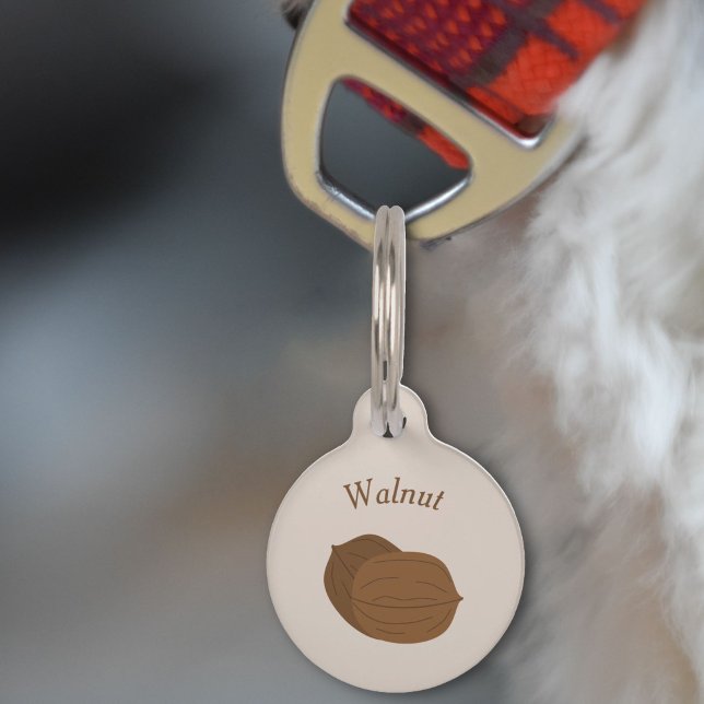 Médaillon Pour Animaux Balise pour animal de compagnie de noix (Walnuts Pet Tag)