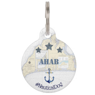 Médaillon Pour Animaux Balise pour animal de compagnie nautique Ancre S