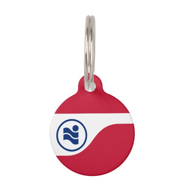 Médaillon Pour Animaux Balise Ronde Animal (Devant)