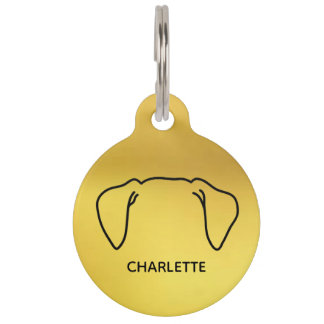 Médaillon Pour Animaux Balise Ronde Animal