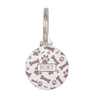 Médaillon Pour Animaux Balises d'ID de chien personnalisées avec nom et c