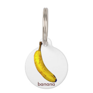 Médaillon Pour Animaux Banane