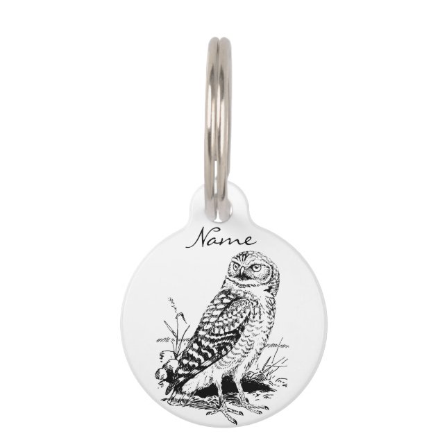 Médaillon Pour Animaux Barne Owl Thunder_Cove (Devant)