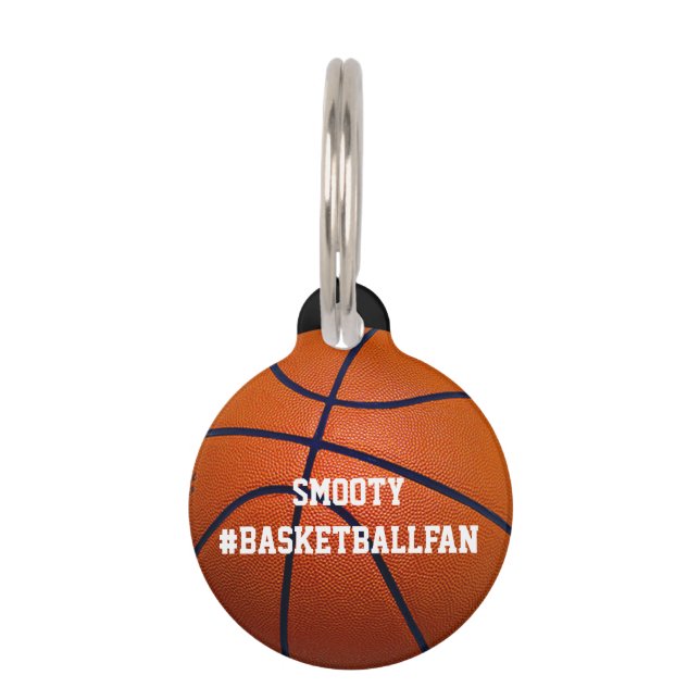 Médaillon Pour Animaux Basket-ball (Devant)