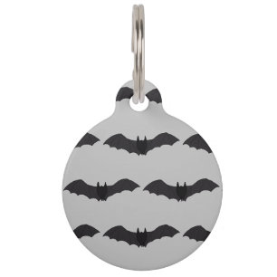 Médaillon Pour Animaux Bat volant Halloween Chien ID balise