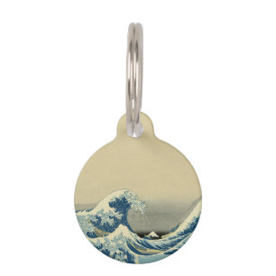 Médaillon Pour Animaux Bateau de mer des vagues vintages
