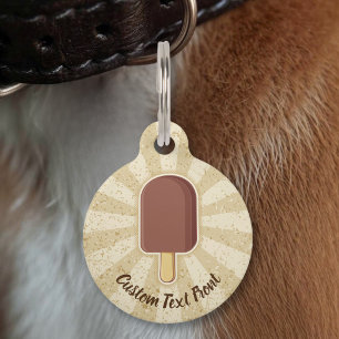 Médaillon Pour Animaux Bâtonnet de glace au chocolat