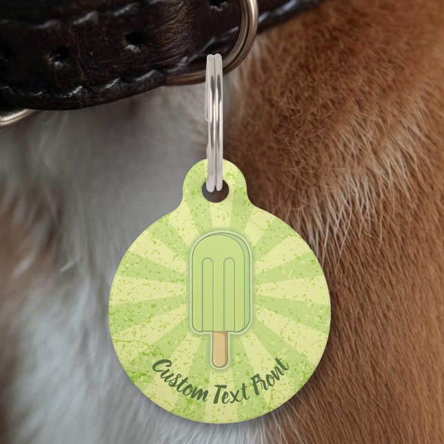 Médaillon Pour Animaux Bâtonnet de glace au citron (Créateur téléchargé)
