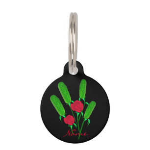 Médaillon Pour Animaux Beau bouquet de Pickle avec Roses Thunder_Cove
