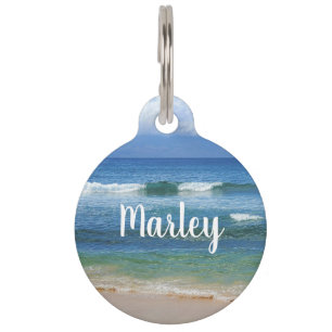 Médaillon Pour Animaux Beau océan bleu de Maui