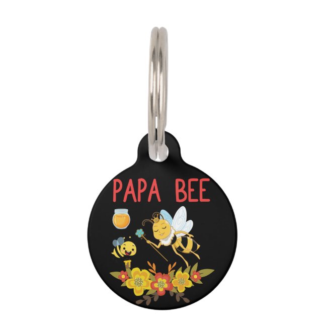 Médaillon Pour Animaux Beekeeper Art Papa Bee 2 (Devant)
