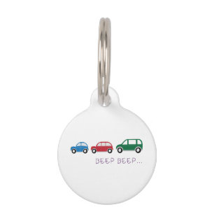 Médaillon Pour Animaux Beep Beep Beep