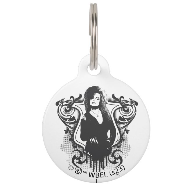 Médaillon Pour Animaux Bellatrix Lestrange Dark Arts Design (Devant)