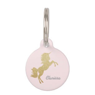 Médaillon Pour Animaux Belle parties scintillant d'or de poule à poules