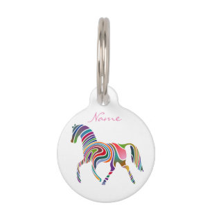 Médaillon Pour Animaux Belle Rainbow Color Horse Thunder_Cove